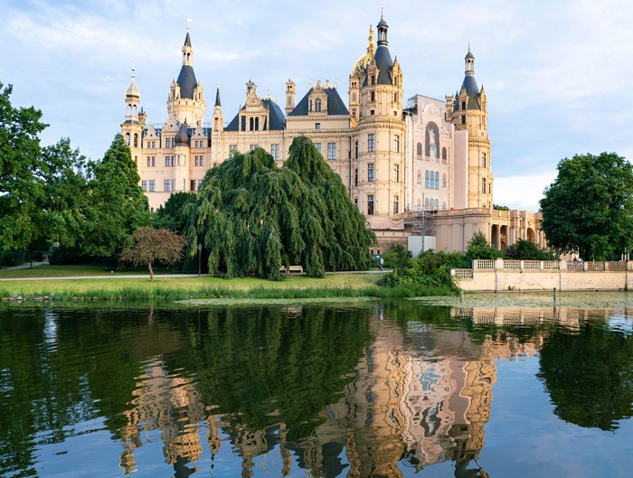 Schwerin Castle by the Lake in Germany