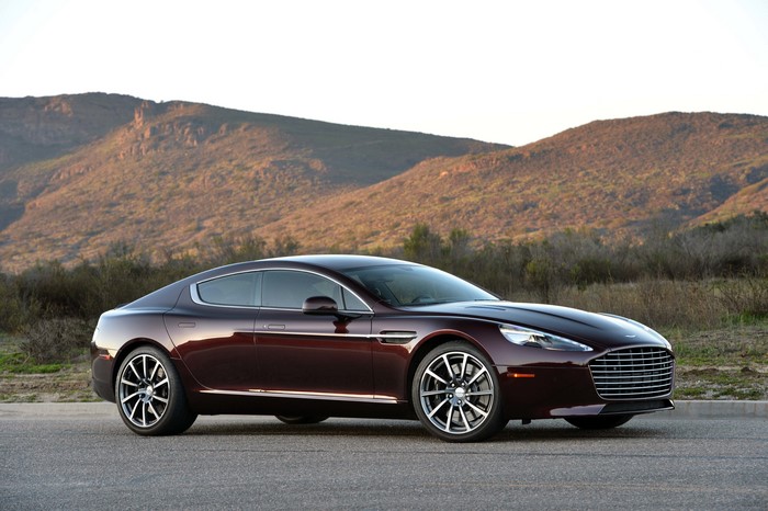 Aston Martin Rapide S Coupe Wine Color Side View