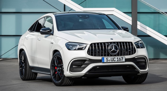 White Mercedes-Benz GLE 63 S 4MATIC Coupe AMG
