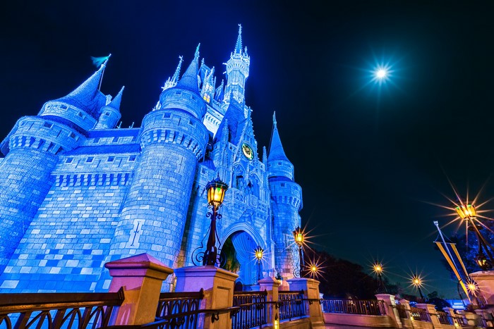 Cinderella Castle at Magic Kingdom, Walt Disney World at Night