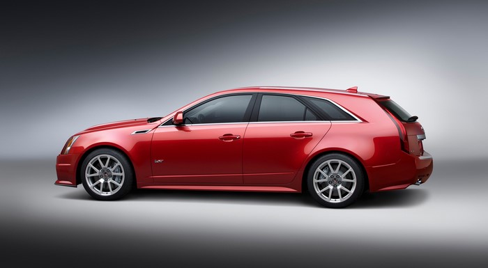 Red Cadillac CTS-V Sport Wagon