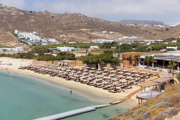 Kalo Livadi Beach, Mykonos, Greece