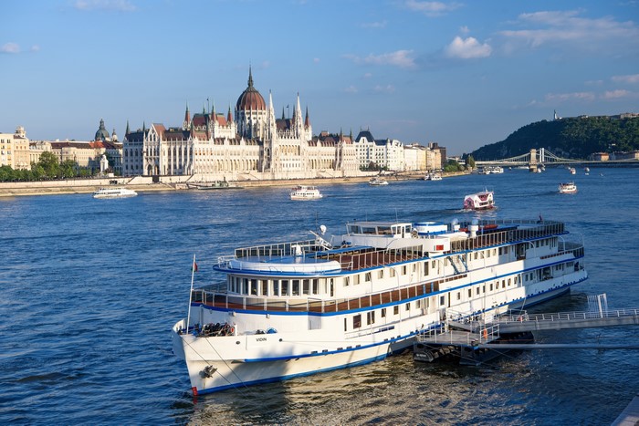 Riverboat on the Danube River in Budapest, Hungary