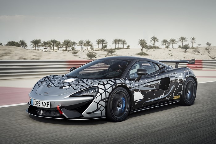 McLaren 620R Worldwide car on a track