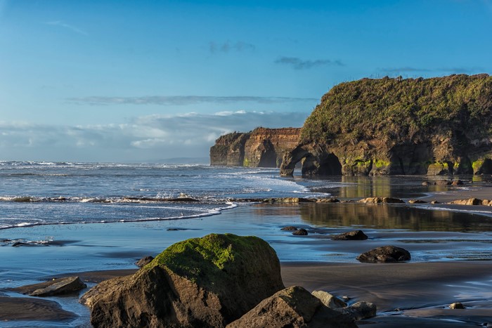 Elephant Rocks on the Taranaki Coast, New Zealand