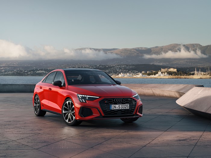Red Audi S3 Sedan 4K