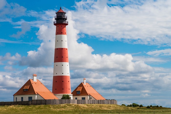Westerhever Lighthouse, North Frisia, Germany