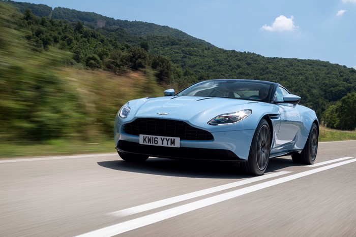 Aston Martin DB11 Volante in Light Blue