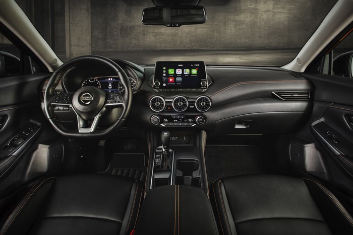 Interior of a 2020 Nissan Sentra SR