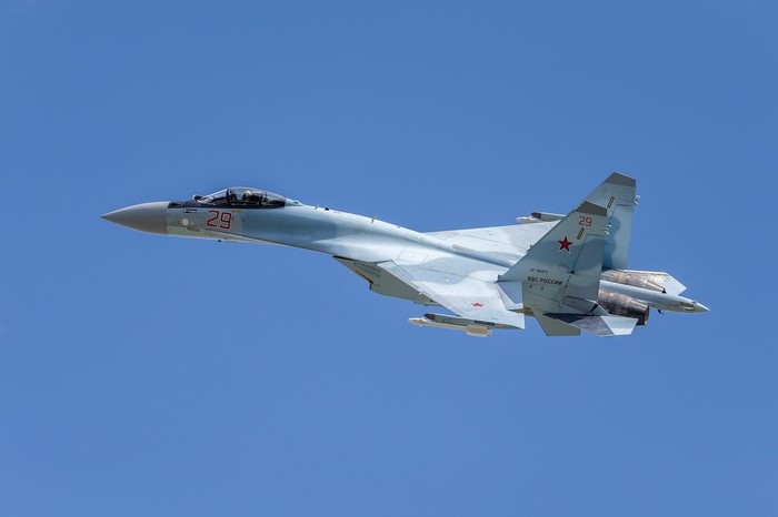 Sukhoi Su-35S fighter jet in flight