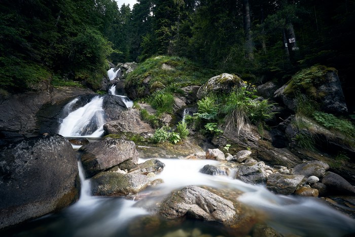 4K Bistrica Waterfall in Bulgaria