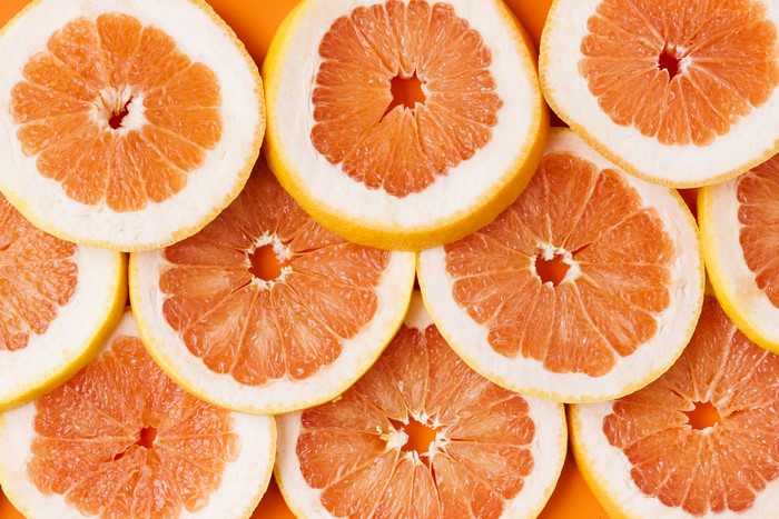Grapefruit Slices Texture