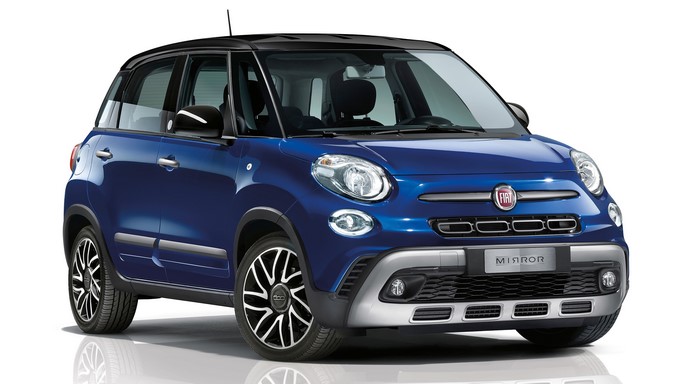 Fiat 500L Cross Mirror 2019 Blue Metallic