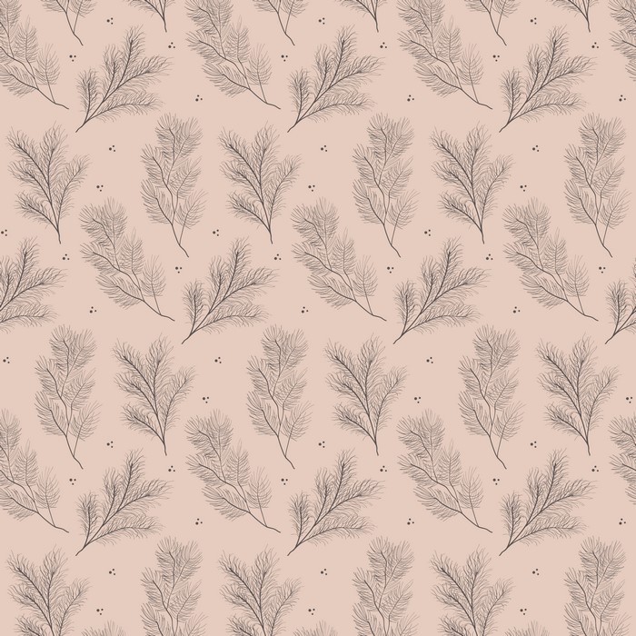 Branches and dots pattern