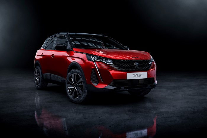 Red Peugeot 3008 GT Crossover