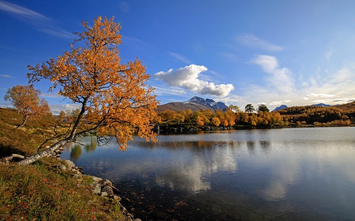 Autumn at Kilstivatnet Lake, Norway