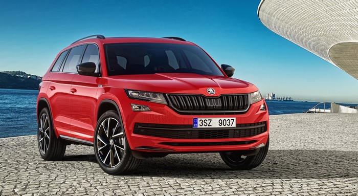 Red Skoda Kodiaq Sportline 4x4 Crossover
