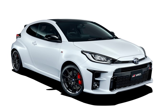4K White Toyota GR Yaris RZ High Performance JP-spec