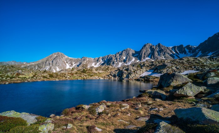 Lake and Mountains in Grau Roig, Andorra