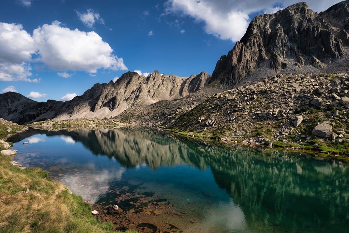 Lake Pessons, Andorra Mountains and Lake