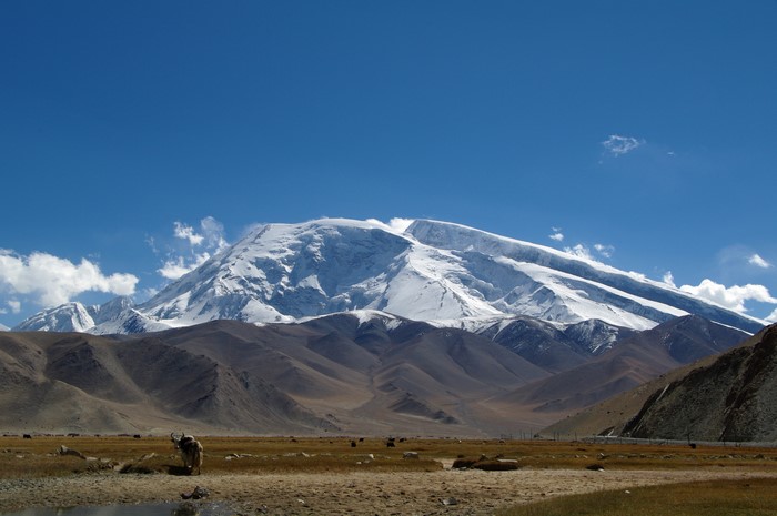 4K, mount Muztagata, Xinjiang Uyghur Autonomous region, China ...