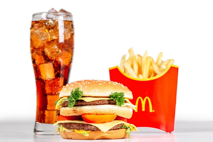 McDonald's Big Mac, Fries, and Coke