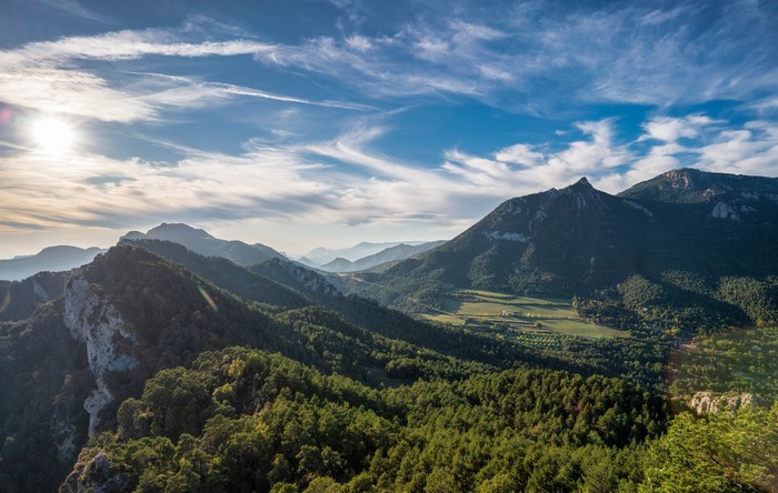 Mountains and Trees in Catalonia, Spain