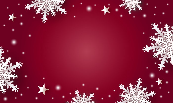 Christmas snowflakes and stars template