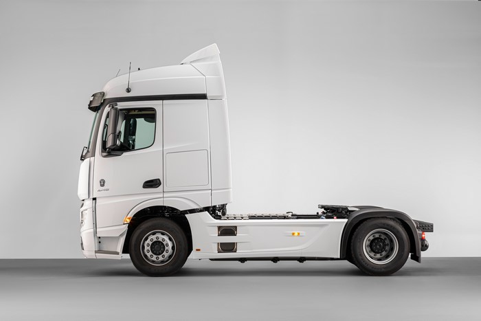 White Mercedes-Benz Truck