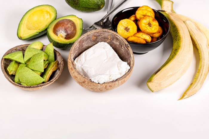 Avocado, Bananas, and Quark Curd