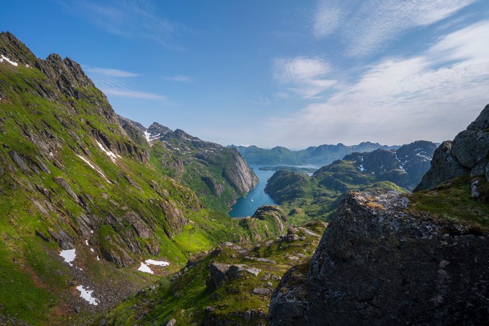 Trollfjord Norway Mountains Lofoten Fjord