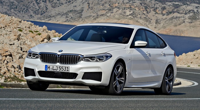 White BMW 640i xDrive Gran Turismo M Sport