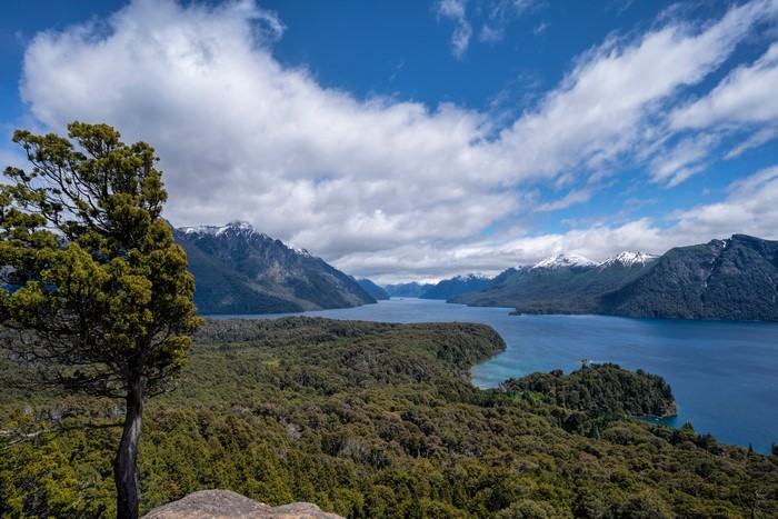 Patagonia Argentina Mountains and River Scenery