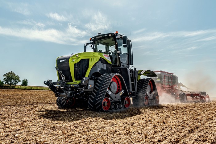 4k Claas Xerion 5000 Trac Ts 2019 Agricultural Machinery Fields Tractor Hd Wallpaper 3360