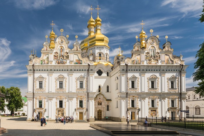 Holy Dormition Cathedral in Kyiv, Ukraine