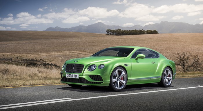 Green Bentley Continental GT Speed Coupe 2015