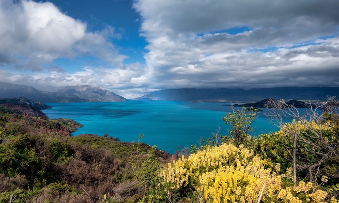 Lago General Carrera, Chile, Mountains and Lake