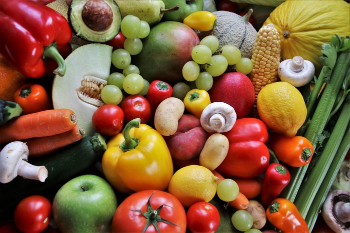 4K Assortment of Fresh Fruits and Vegetables