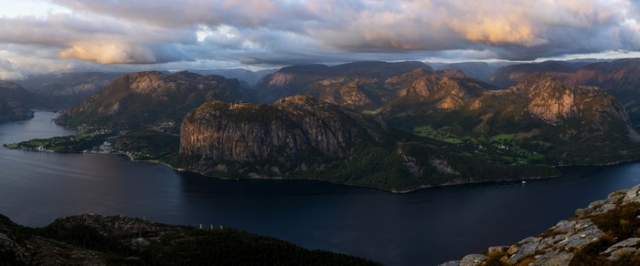 4K Rogaland Norway Mountains and Bay