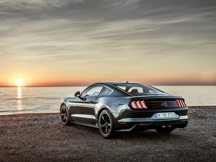 2018 Bullitt Mustang at Sunset
