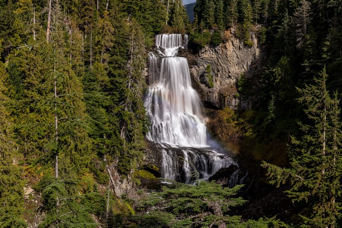 Alexander Falls, Canada, Waterfall, Crag, Trees