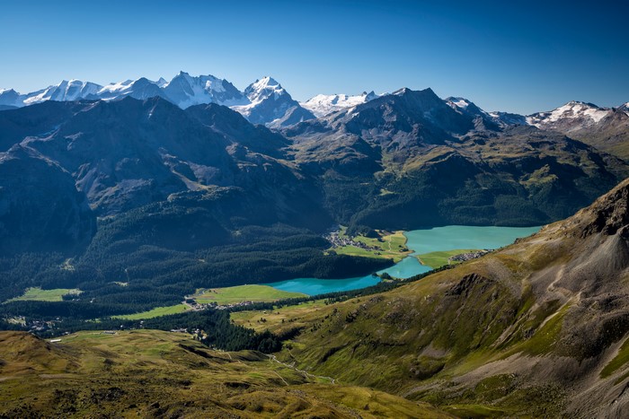 Switzerland Alps Mountains and Lakes