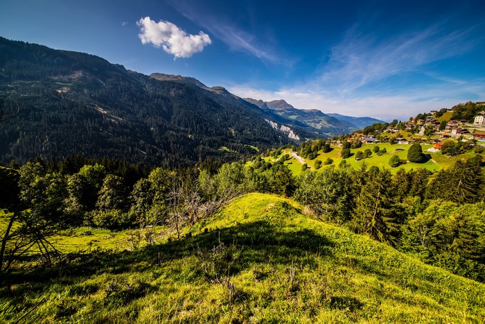 Switzerland Alps Mountains Scenery 4K