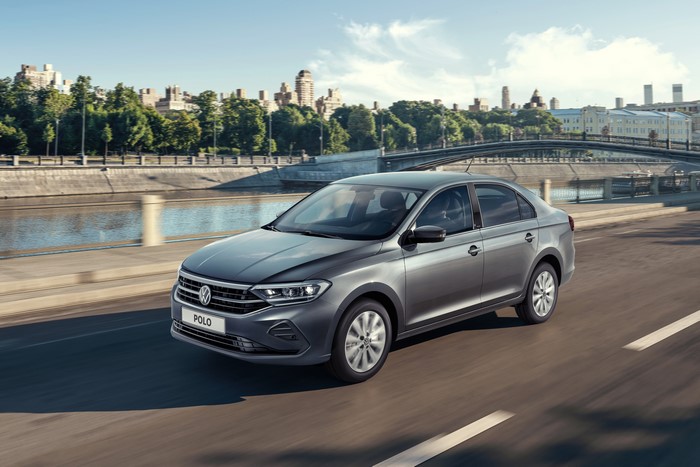 2020 Volkswagen Polo Sedan in Motion