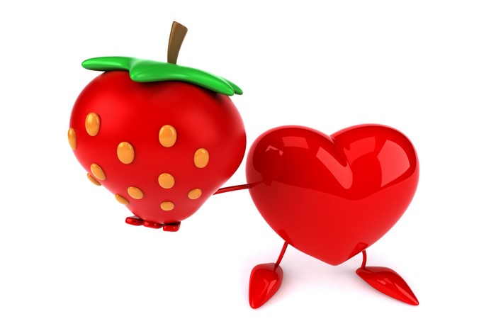 Strawberry and Heart