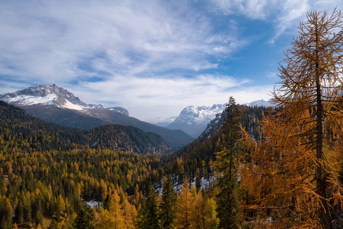Autumn Mountains in the Dolomites, Italy