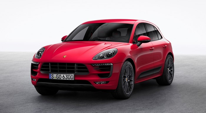 Red Porsche Macan GTS 2015