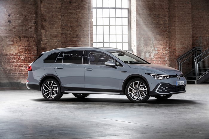 Grey Volkswagen Golf Alltrack Estate car
