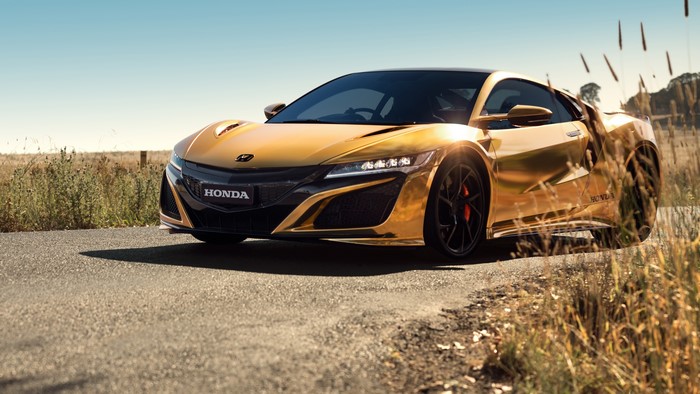 Gold Honda NSX 50 Years in Australia 2019