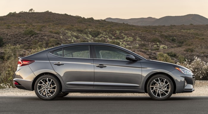 Grey Hyundai Elantra Limited Sedan